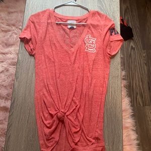 PINK shirt sleeve v neck top